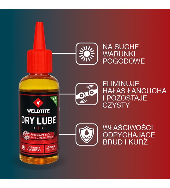 Olej do łańcucha WELDTITE DRY LUBE WITH TEFLON™ 100ml (warunki suche) (NEW)