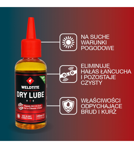 Olej do łańcucha WELDTITE DRY LUBE WITH TEFLON™ 100ml (warunki suche) (NEW)