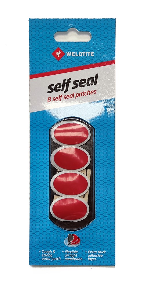 Łatki samouszczelniające do dętek WELDTITE Self Seal Patches, Blister 8szt. (NEW)
