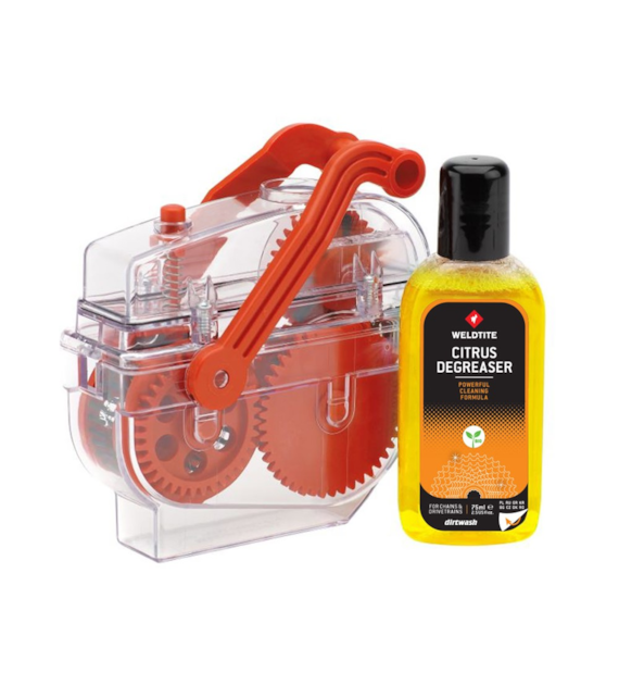 Maszynka do czyszczenia łańcucha WELDTITE CHAIN CLEANING MACHINE + Odtłuszczacz 75ml (NEW)